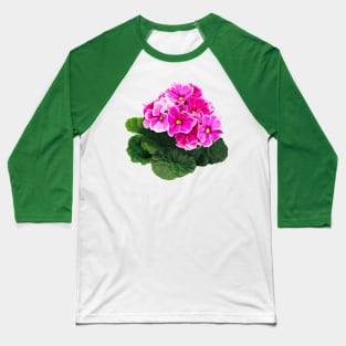 Pink Geranium Cluster Baseball T-Shirt